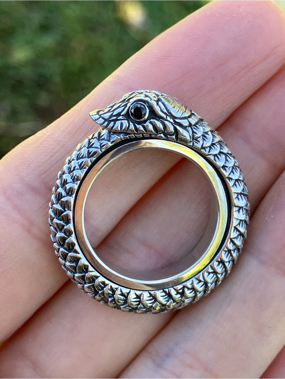 Sterling Silver Snake Ring Size 8